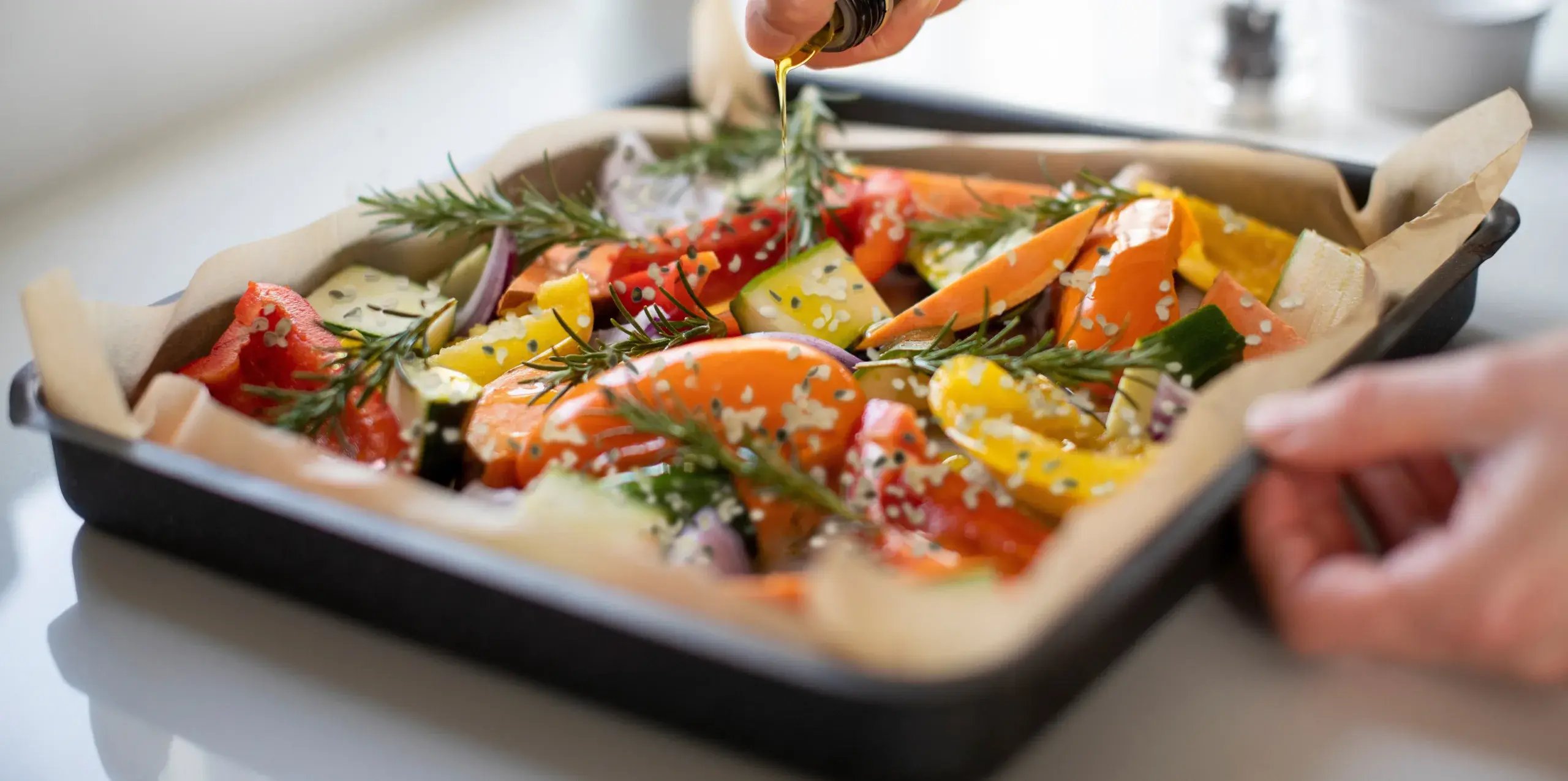 Roasted Veggie Bowl with Hemp Hearts